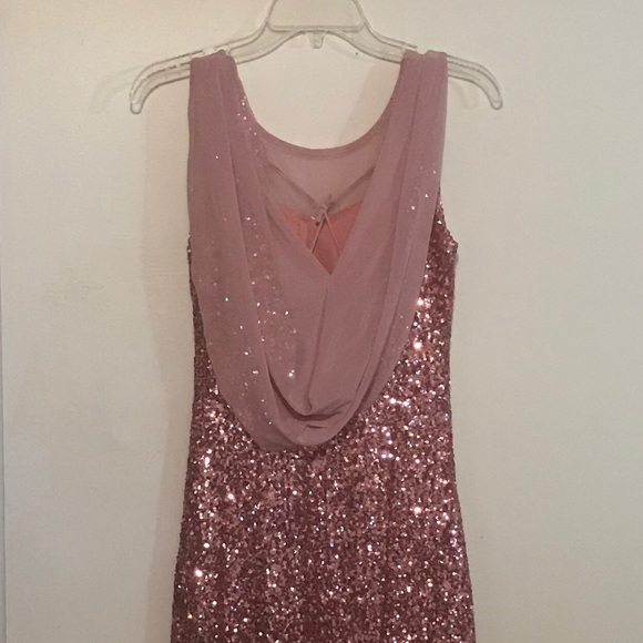 Handmade Pink Sequin Formal Dress - Picture 2 of 7